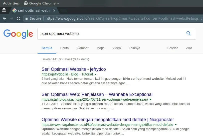 Breadcrumb indexed