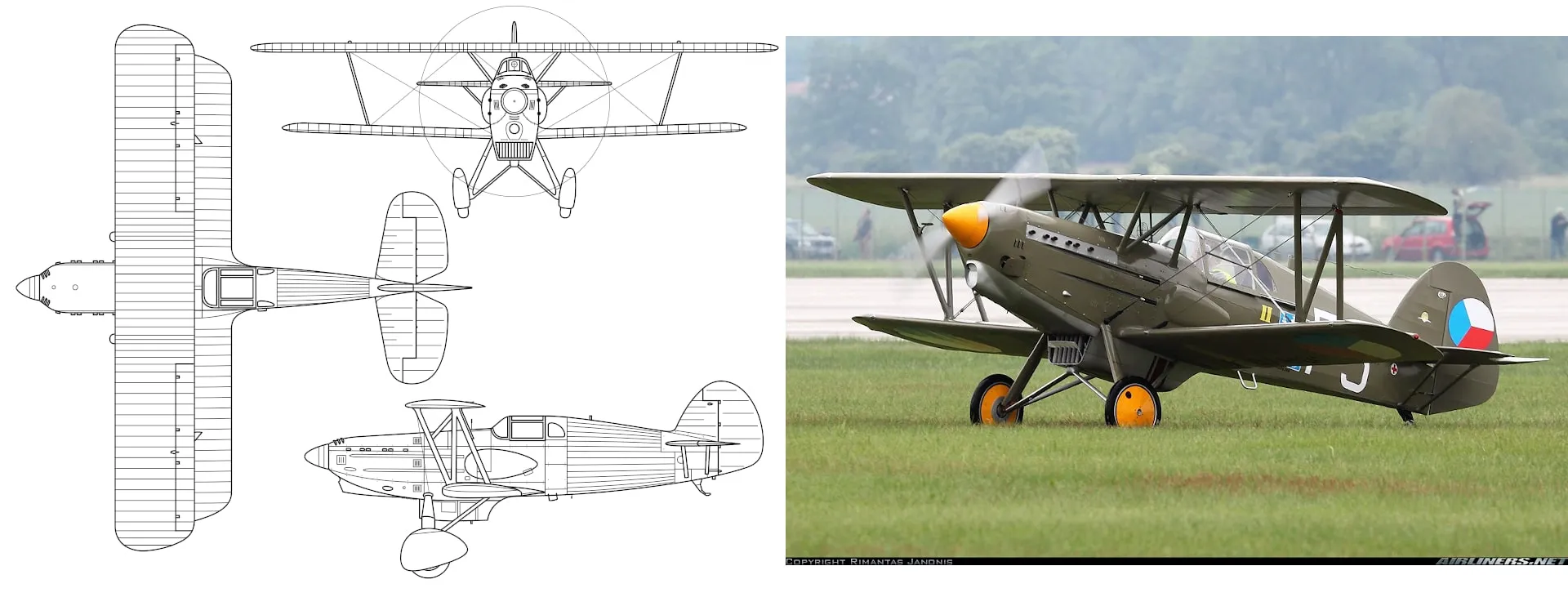 Avia B 534 by MLWatts and Airliners.net (Source: Wikipedia: Avia B-534)