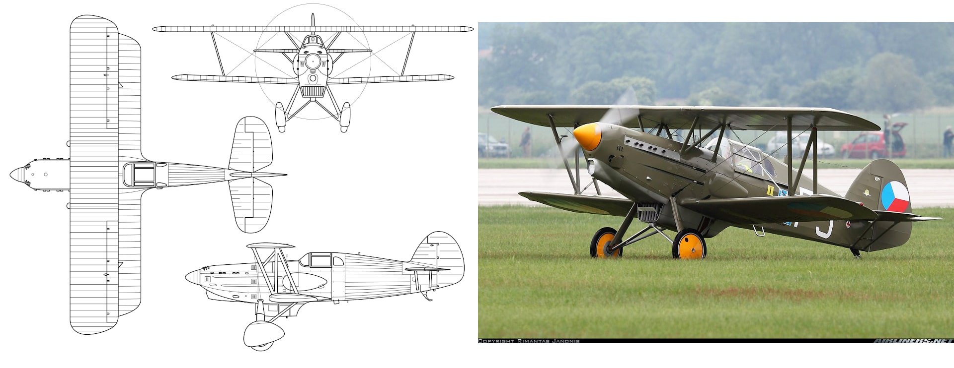 Avia B 534 by MLWatts and Airliners.net (Source: Wikipedia: Avia B-534)