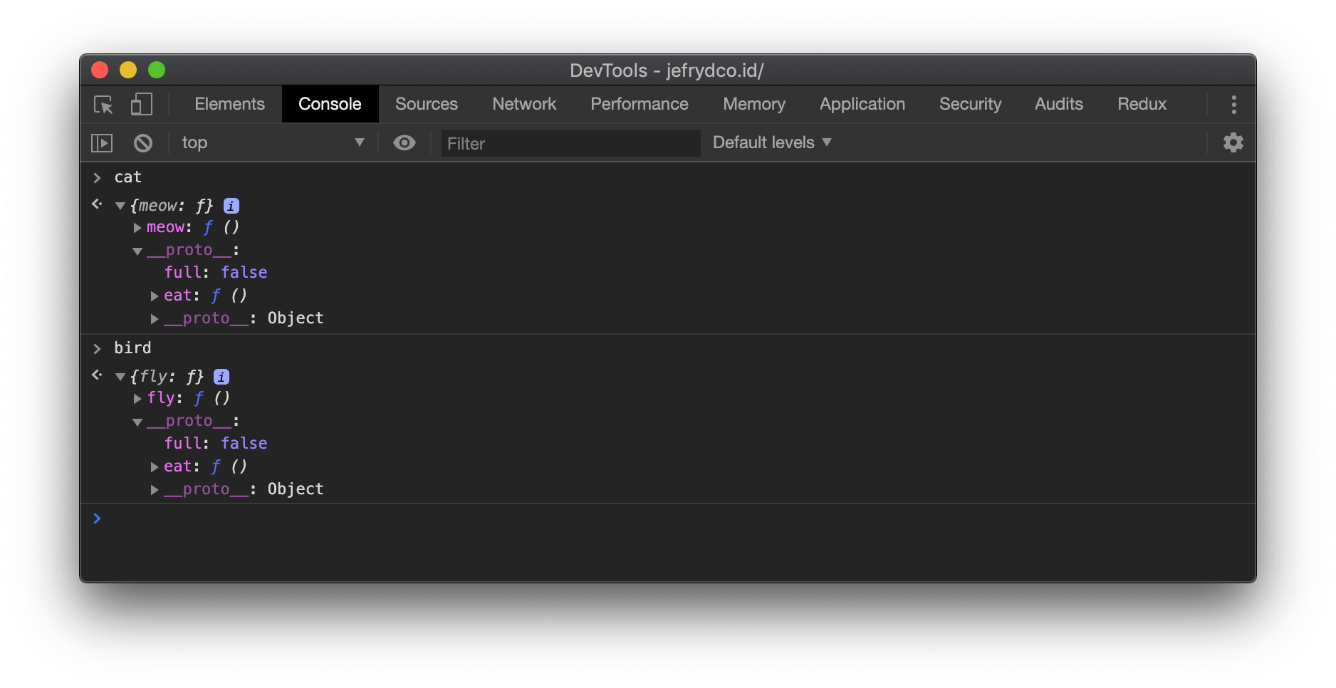 Property Inheritance JavaScript