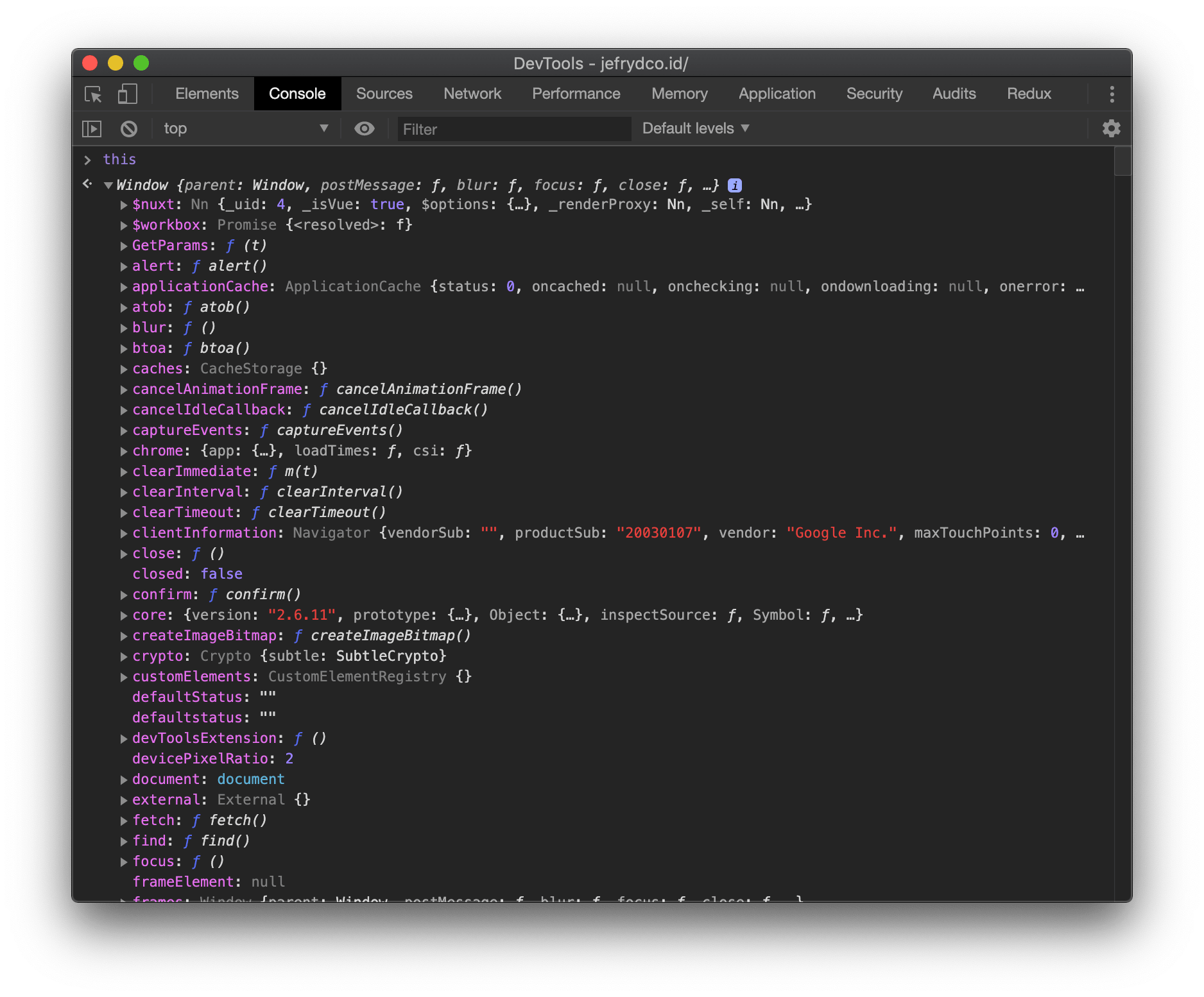 this JavaScript