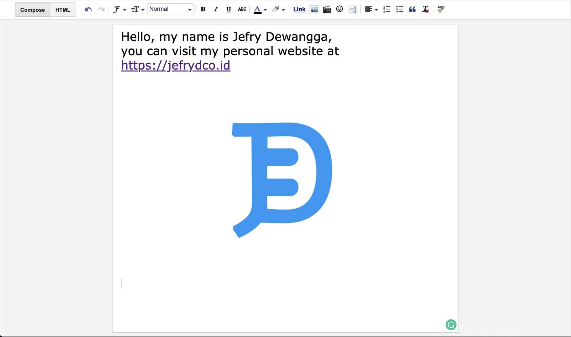 What You See is What You Get Text Editor